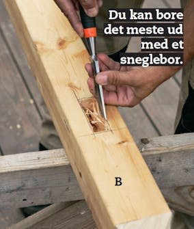 Sejldug: Stem taphullerne ud i overliggeren (B). Sejldug: Stem taphullerne ud i overliggeren (B).